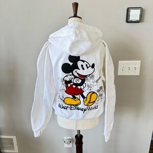 Walt Disney World Micky Hoodie with “Micky” Print and Large Back Graphic
